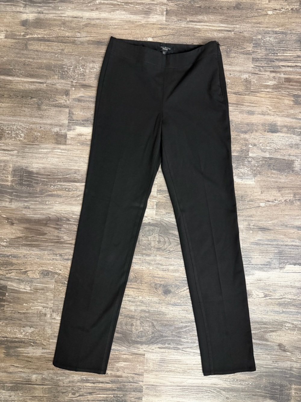 Talbots Heritage Women’s Black High-Rise Straight-Leg Pants Size 6L